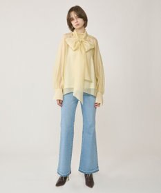 GRACE CONTINENTAL シアーボウタイブラウス