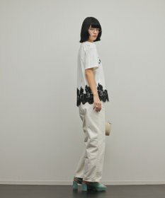 GRACE CONTINENTAL レースヘムロゴTシャツ