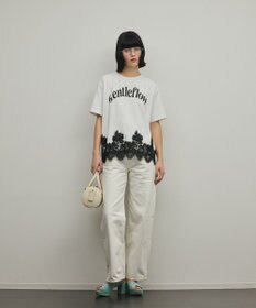 GRACE CONTINENTAL レースヘムロゴTシャツ