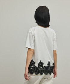 GRACE CONTINENTAL レースヘムロゴTシャツ