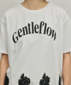 GRACE CONTINENTAL レースヘムロゴTシャツ