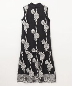 GRACE CONTINENTAL ハイネック刺繍ワンピース