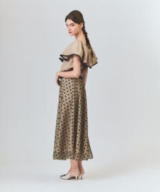 GRACE CONTINENTAL ドットembチュールスカート