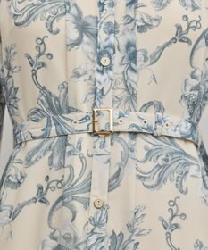 GRACE CONTINENTAL フラワープリントプリーツワンピース