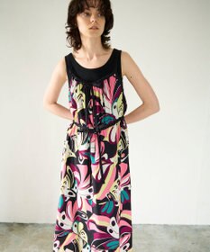 GRACE CONTINENTAL キカバードプリントワンピース