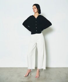 GRACE CONTINENTAL スラブリブシャツニットトップ