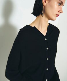 GRACE CONTINENTAL スラブリブシャツニットトップ