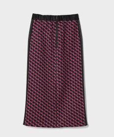 GRACE CONTINENTAL ラメジャガードラインスカート