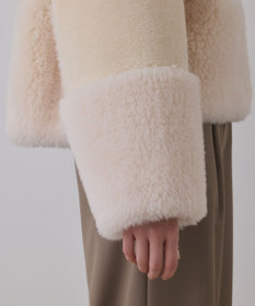 GRACE CONTINENTAL ウールボアジャケット