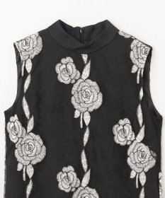 GRACE CONTINENTAL ハイネック刺繍ワンピース