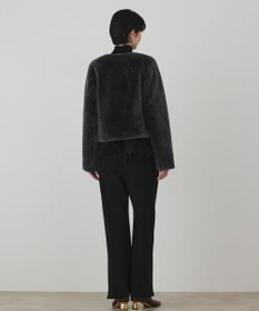 GRACE CONTINENTAL ムートンノーカラージャケット