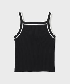 GRACE CONTINENTAL バイカラーリブニットトップ