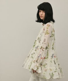 GRACE CONTINENTAL ボタニカルプリントチュニックトップ