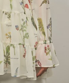 GRACE CONTINENTAL ボタニカルプリントチュニックトップ