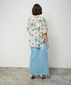 【新品】　【GRACECONTINENTAL】長袖シャツ　36size コードレースオーバーシャツ / GRACE CONTINENTAL | GRACE