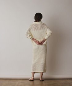 GRACE CONTINENTAL メッシュタイトニットスカート