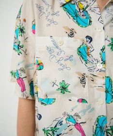 GRACE CONTINENTAL リゾートプリントシャツ