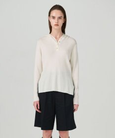 GRACE CONTINENTAL メリノウールリブフーディー