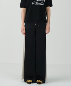 GRACE CONTINENTAL サテンラインイージーパンツ