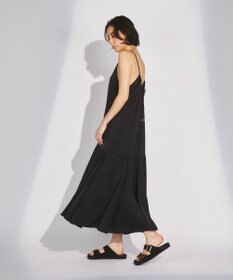 GRACE CONTINENTAL サテンフレアキャミワンピース