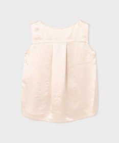 GRACE CONTINENTAL サテンノースリーブトップ