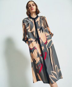 GRACE CONTINENTAL キカラインフラワーワンピース