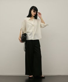 GRACE CONTINENTAL ロールアップスリーブトップス