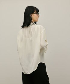 GRACE CONTINENTAL ロールアップスリーブトップス