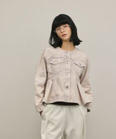 GRACE CONTINENTAL ペプラムデニムジャケット