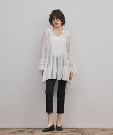 GRACE CONTINENTAL レースカラーチュニックブラウス