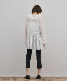 GRACE CONTINENTAL レースカラーチュニックブラウス