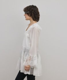 GRACE CONTINENTAL レースカラーチュニックブラウス