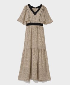 GRACE CONTINENTAL ドットフレアスリーブマキシ