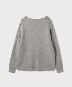 GRACE CONTINENTAL フェアアイル刺繍ニットトップ