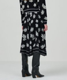GRACE CONTINENTAL ラメフローラルニットスカート