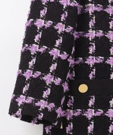 GRACE CONTINENTAL フェザーチェックツイードコート