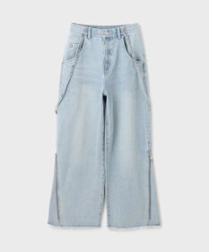 GRACE CONTINENTAL サス付zipデニムパンツ