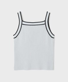 GRACE CONTINENTAL バイカラーリブニットトップ