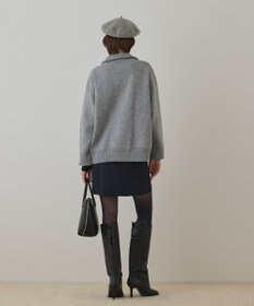 GRACE CONTINENTAL ハーフジップニットトップ