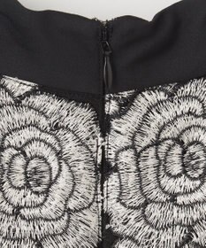 GRACE CONTINENTAL ハイネック刺繍ワンピース