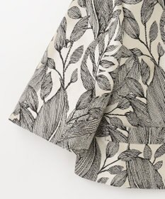 GRACE CONTINENTAL ボタニカルジャガードシャツ