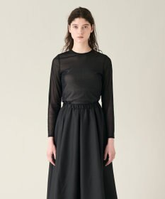 GRACE CONTINENTAL チュールシアートップ