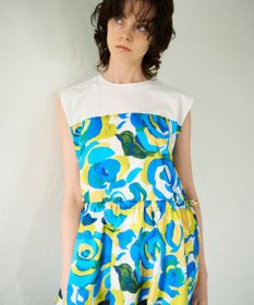 GRACE CONTINENTAL ペイントカラープリントトップ