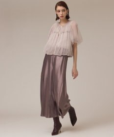 GRACE CONTINENTAL チュールシアーブルゾン