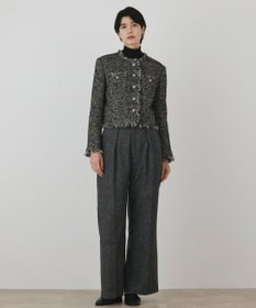GRACE CONTINENTAL ヘリンボーンツイードジャケット