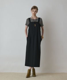 GRACE CONTINENTAL スーツ地ジャンパ-スカート ブラック