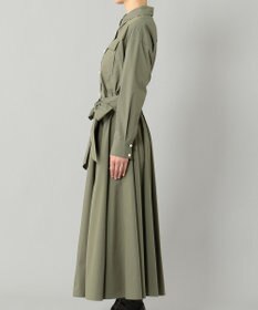 GRACE CONTINENTAL リボン付フレアシャツワンピース