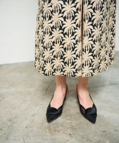 GRACE CONTINENTAL パームモチーフカーゴスカート