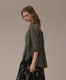 GRACE CONTINENTAL ツイルハーフスリーブシャツ