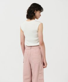 GRACE CONTINENTAL リブシアーニットトップ